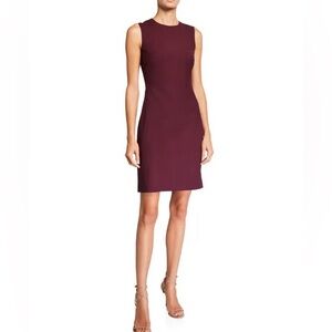 Theory Sleeveless Burgundy Mini Dress, Size 0